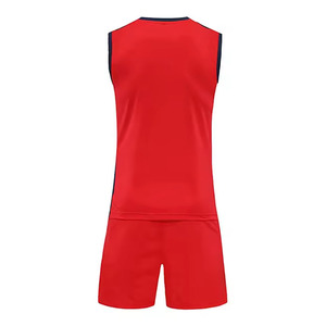 Wholesale Volleyball Uniform Set Lightweight <b>Polyester</b> Jersey <b>Shorts</b> Quick Dry Fabric for Team Matches Training - Product Image 2