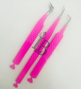 Top Quality Eyelash Extensions Tweezers Hot Color Tweezers Degree <b>Boot</b> Volume Hot Sale Eyelash Tweezers Paper Design - Product Image 2
