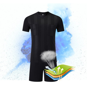 Wholesale Factory Low MOQ Jersey Sports <b>Shirt</b> Shorts Judge Uniform Breathable Football Sets Referee Uniforms Soccer Wear - Product Image 3