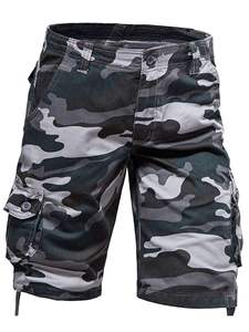 Nuevos Pantalones Cortos Cargo de Camuflaje para Hombre, Resistentes al Viento, Diseño Táctico Multibolsillos, Mezcla de Poliéster/Algodón, Tallas Grandes, para Entrenamiento al Aire Libre - Product Image 4