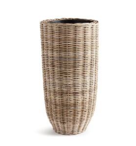 Panier à plantes haut en rotin naturel tissé à la main avec doublure en plastique imperméable, pot de plante décoratif pour intérieur et extérieur, fabriqué au Vietnam - Product Image 2