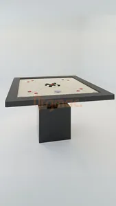 Mesa de Carrom de Lujo MaiTai, Moderna, con Base de Pedestal, para Jugar en Interiores, en Casa y en Clubes - Product Image 4