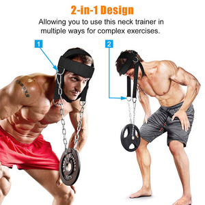 Harnais de musculation pour la tête, pour hommes et femmes, entraîneur de force du cou, bande de soutien pour entraînement de résistance, fournisseur OEM - Product Image 4