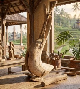 Tambour en bambou artisanal SLIT DRUM DUCK - Product Image 5