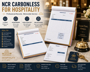 Papel Autocopiativo NCR para Registro de Huéspedes en Hoteles, Recibos de Habitaciones, Impresión Personalizada, Opciones de Múltiples Copias - Product Image 1