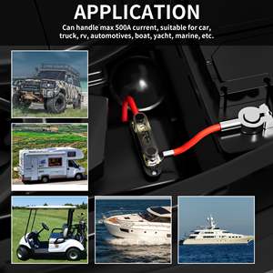 500A Max 5/16" M8 Stud ANL Fuse Holder With Protective Cover For Car Truck RV Boat Marine - Product Image 6