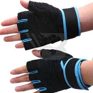 Lightweight Half-<b>Finger</b> Fitness Gloves for Bodybuilding Cycling Breathable Non-Slip Adjustable Wrist <b>Strap</b> Palm Protection Hand - Product Image 5