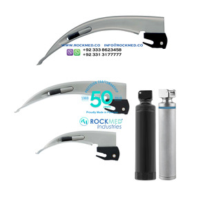 ROCKMED Standard Light LED Single Use Stainless Steel Laryngoscope Europa Miller Blades Systems ENT <b>Instruments</b> <b>Electric</b> - Product Image 6