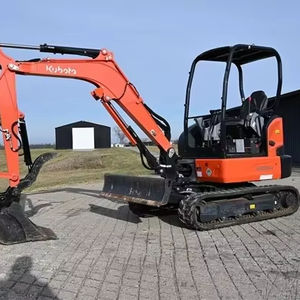 Excavatrice jaune d'occasion haute performance de 3 tonnes avec bras hydraulique à portée étendue et chenilles en acier pour le creusement de fossés industriels - Product Image 1