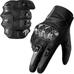 Gants de moto haut de gamme en polyester et nylon enduits de polyuréthane, imperméables, compatibles écran tactile, unisexes, pour la course, le ski et les sports - Product Image 1
