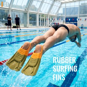 Aletas de natación AROPEC de material de goma, rigidez media, para entrenamiento de natación, uso adulto, servicio OEM/ODM. - Product Image 2