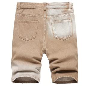 Shorts de Mezclilla para Hombre, al por Mayor, Personalizados, Ecológicos, Transpirables, Lavado Ácido, Estilo Vintage, Desgastados, Casuales, de Verano, Hip Hop - Product Image 2