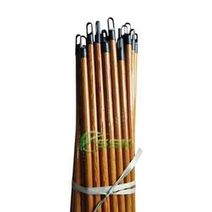 Clean Home Vietnamese Factory's Natural Eucalyptus Wood 2-in-1 Extendable Toilet Broom Stick PVC Broom Head Eco-Friendly Durable - Product Image 1