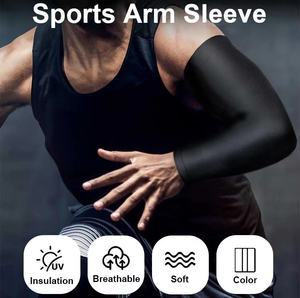 Men & Women Sports <b>Arm</b> <b>Sleeve</b> - Volleyball, Baseball, Cycling Cooling UV Protection <b>Compression</b> Elbow Support - Product Image 6