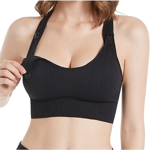 Soutien-gorge de sport pour femme de qualité, grande taille, réversible, maintien moyen, en Spandex/Nylon, écologique, confortable à l'avant, pour le fitness complet, Nouveau - Product Image 1