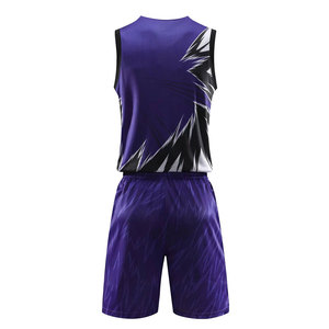 Uniforme de Baloncesto Profesional Personalizado con Logotipo |   Jersey sin mangas transpirable |   Pantalones Cortos Deportivos de Verano |   100% Poliéster | - Product Image 2