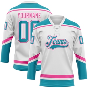 Vente en gros du maillot de hockey personnalisé OMMIZ INDUSTRY bleu marine-argenté, best-seller - Product Image 4