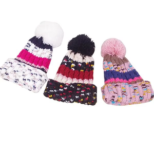 Gorros Cálidos de Invierno, Gorro de Punto con Pompón y Logotipo Personalizado, 100% Acrílico, al Mejor Precio para Hombre - Product Image 3