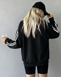 Veste de style universitaire pour femmes OEM, manches contrastées en simili cuir, veste streetwear - Product Image 6