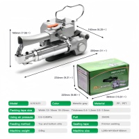 Machine à cerclage semi-automatique pneumatique A19 pour sangles en plastique PP PET, logistique d'entrepôt et expédition