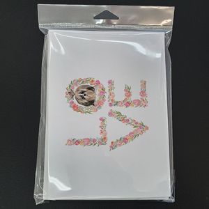 Whimsical Shih Tzu-Themed A7 Tamaño 5x7 Tarjetas de notas en blanco Paquete de 8 con sobres para saludos y notas - Product Image 3