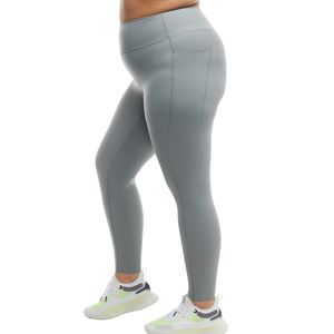 Custom Wholesale Plus Size High Waisted Solid Breathable Gym <b>Leggings</b> Women Tummy <b>Control</b> Workout OEM Manufacturer - Product Image 3