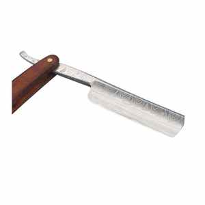 Nueva Llegada: Maquinilla de Afeitar Eléctrica de Seguridad para Barbero, Cuchilla Única de Acero Inoxidable con Mango de Madera, Hoja de Doble Filo - Product Image 5