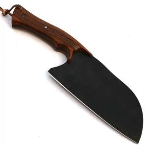 Cuchillo de Cocina JEXMOO OEM Hecho a Mano, de Acero al Carbono de Grado Industrial, Multifuncional, con Patrón Decorativo, Funda de Cuero - Product Image 2