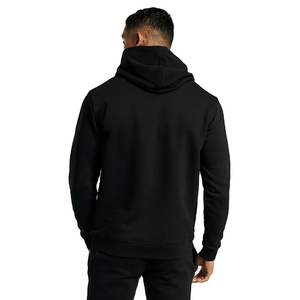 Sweat à capuche décontracté pour homme, style streetwear, en polyester/coton, polaire tricoté, coupe-vent, anti-plis, respirant, écologique, hiver - Product Image 3