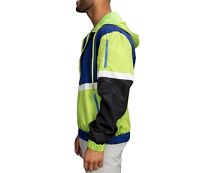 Veste coupe-vent pour homme sur mesure, colorée, imperméable, en nylon, avec capuche, pour homme - Product Image 2