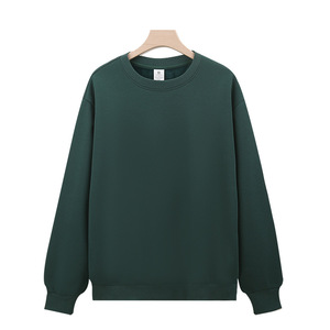 Sweat-shirt en molleton Silver Fox 420G pour homme, col rond, manches longues, couleur unie, doublure en molleton, pull-over décontracté pour l'automne et l'hiver - Product Image 5