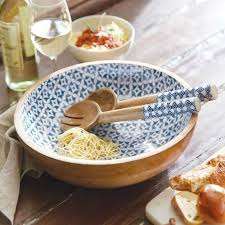 Tazón de madera artesanal de primera calidad con estampado floral para servir aperitivos, frutas y alimentos secos a un precio asequible. - Product Image 6