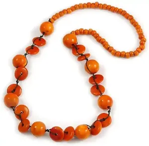 Trendy Resin <b>Beaded</b> <b>Necklace</b> Lightweight Artistic Design Vibrant Colors Perfect for Everyday Fashion and Special Occasions Wear - Product Image 5