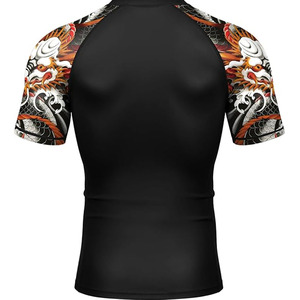 Factory Wholesale Rash Guard <b>Men</b> Custom Sublimation <b>Compression</b> <b>Shirt</b> Quick Dry Fitness Sports Training Wear - Product Image 6