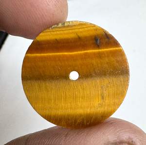 Cadran en pierre œil de tigre 28,50 mm d'épaisseur 1 mm Fabrication de montres automatiques - Product Image 1