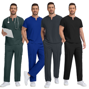 Uniformes Médicos Personalizados al por Mayor, con Logotipo Impreso de Fábrica, el Mejor Diseño, Pantalones Cargo con Cuello en V para Mujer, Uniforme de Enfermera - Product Image 6