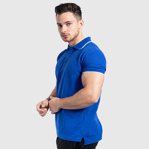 <b>Classic</b> men polo shirt cotton fabric breathable soft comfortable fit short sleeve collared design button placket casual - Product Image 5