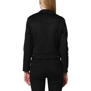 Chaqueta de Cuero de Gamuza para Mujer, a la Moda, de Invierno, de Alta Calidad, Diseño Personalizado, Cierre de Cremallera, Uso Diario - Product Image 2