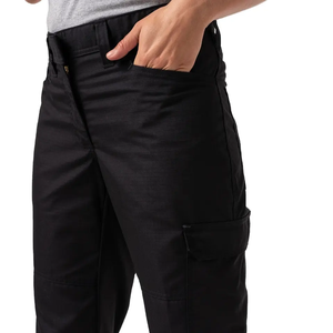 Pantalon cargo de travail pour femme, taille mi-haute, hiver, avec poches, matière confortable et respirante, fabriqué en polycoton - Product Image 1