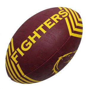 Ballon de rugby avec logo personnalisé Entraînement et match en caoutchouc durable - Product Image 1