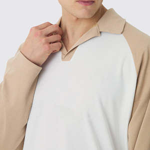 เสื้อโปโลคอปกซิป 1/4 สำหรับผู้ชาย ผ้าฝ้าย 100% ทรงหลวม สกรีนลายตามสั่ง แขนสั้น พิมพ์ลายดิจิตอล - Product Image 5