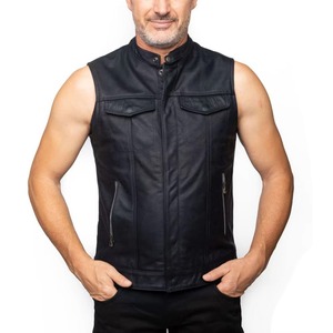 Dernière version du gilet en cuir confortable pour motards, antibactérien, respirant, anti-UV. - Product Image 1