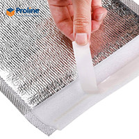 Sac isotherme chaud et froid 24 heures, imperméable, recyclable, en mousse EPE, pour l'expédition et le stockage des aliments, avec fermeture à glissière