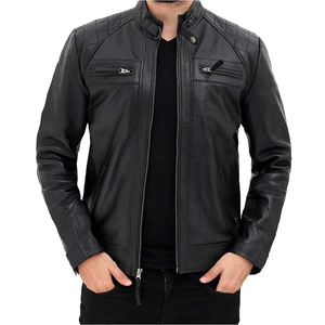 Men Leather <b>Jacket</b> OEM Custom Design Genuine <b>Sheepskin</b> Streetwear <b>Jacket</b> Private Label Bulk Supplier Fashion <b>Jacket</b> - Product Image 1