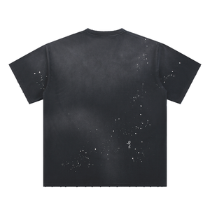 Camiseta de Hombre con Efecto Deslavado, 100% Algodón, Estilo Vintage, Oversize, Casual, Streetwear, con Logotipo Personalizado, Transpirable, de Alta Calidad, OEM - Product Image 4