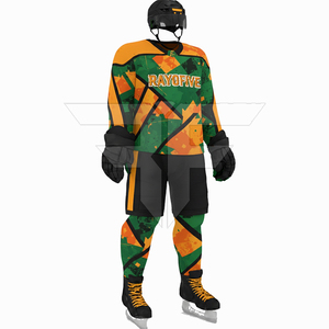 Maillot de hockey sur glace personnalisé avec logo imprimé, vêtements d'équipe de hockey sur glace, maillot de hockey sur glace à séchage rapide, designs de maillots de hockey sur glace bleus - Product Image 3