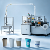 Equipo de Fabricación de Vasos de Papel Desechables Completo y Rentable, Línea de Producción Completa, Suministro de Máquina para Hacer Vasos de Papel