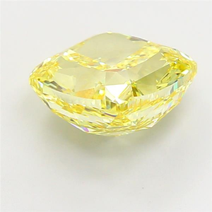 Diamante Amarillo Brillante de Corte Cojín, Cultivado en Laboratorio, Certificado IGI, Claridad VS1, Corte Excelente, Gema Suelta Sintética, Brillo Blanco - Product Image 4
