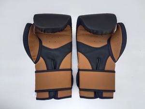 Logo personnalisé professionnel Fit gants de boxe en cuir de vachette personnalisé meilleur Muay Thai formation poinçonnage gants de boxe or - Product Image 4