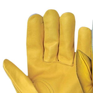 Guantes de Trabajo de Cuero Vacuno Resistentes, Guantes para Conducir Camiones, Almacenes, Jardinería, Guantes de Seguridad con Palma de Cuero Dividido - Product Image 4